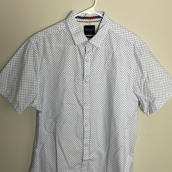 Denim & Flower Ricky Singh Slim Fit Casual Button Down Short Sleeve- size Large - Picture 3 of 12